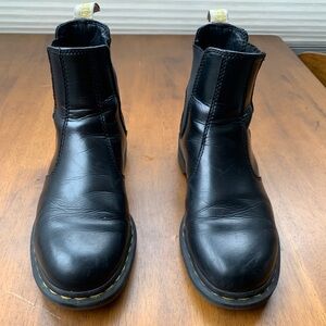 Dr. Martens Black Leather Men's Boots